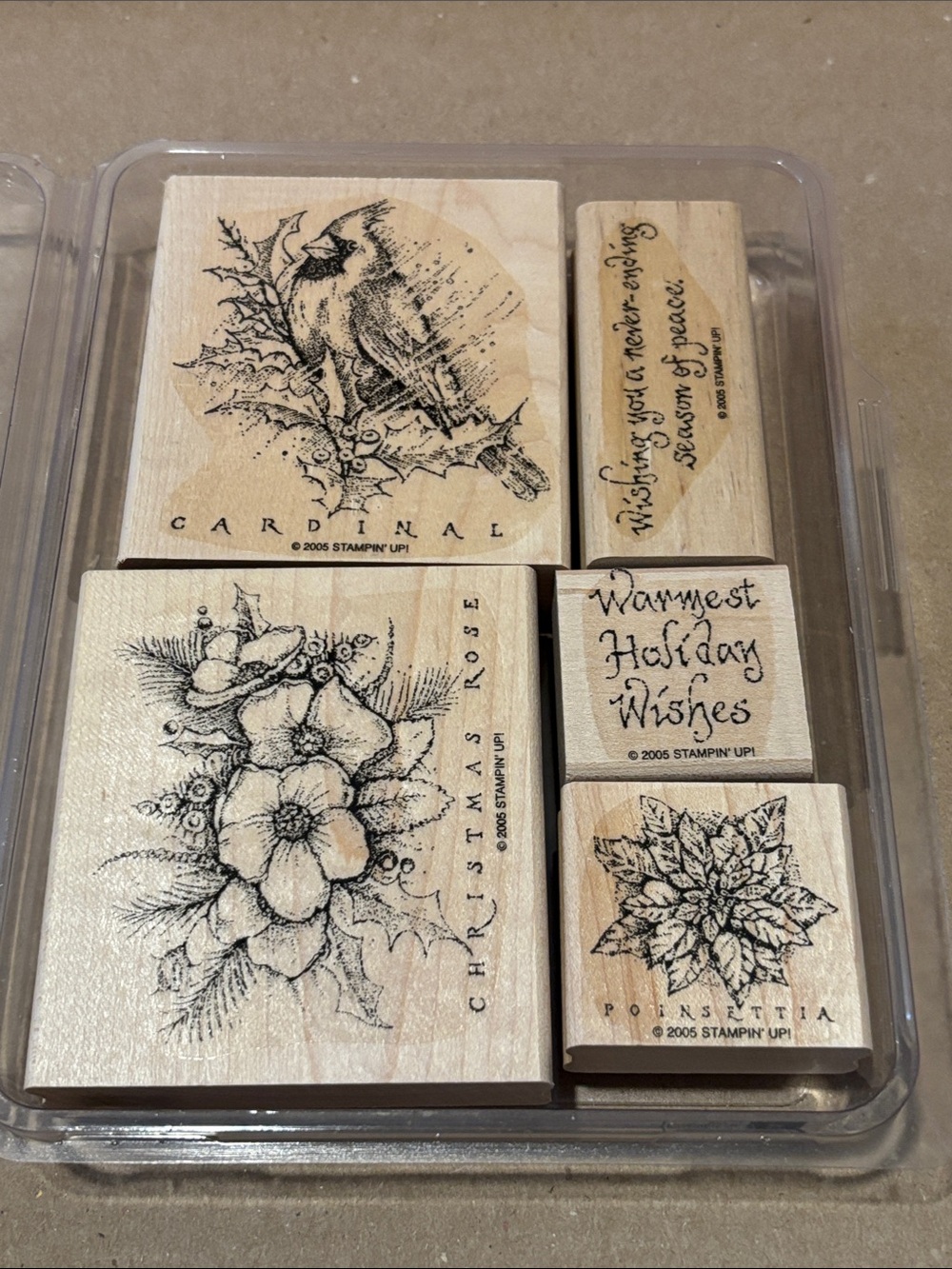 Stampin’ Up! Vintage Stamp Set Christmas Cardinal